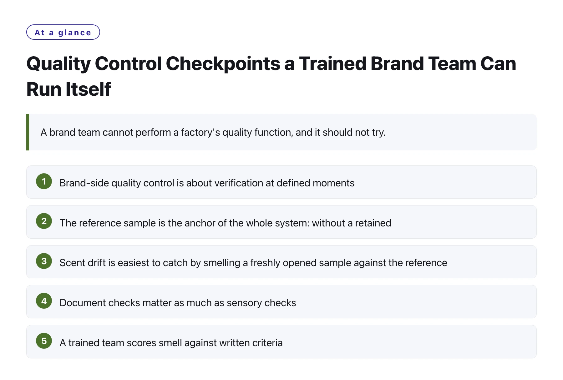 Quality Control Checkpoints a Trained Brand Team Can Run Itself——全文要点速览